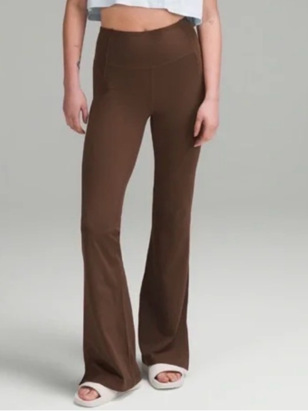Lululemon Groove High-Rise Split-Hem Flared Pant Nulu Java Women's Size 2